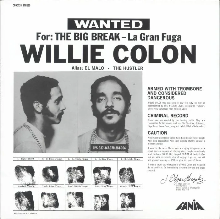 Willie COLON — La Gran Fuga: The Big Break (reissue)