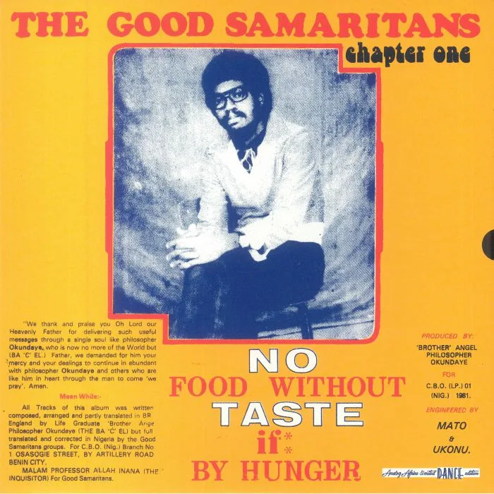 Лицевая сторона обложки — The GOOD SAMARITANS — No Food Without Taste If By Hunger (remastered)
