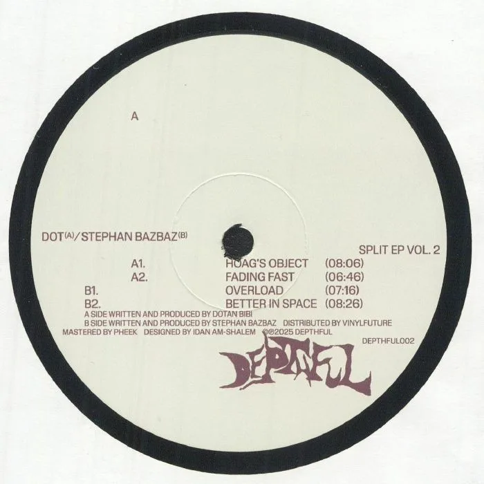Лицевая сторона обложки — DOT / STEPHAN BAZBAZ — Split EP Vol 2