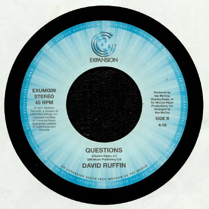 Back cover — David RUFFIN — I Can't Stop The Rain