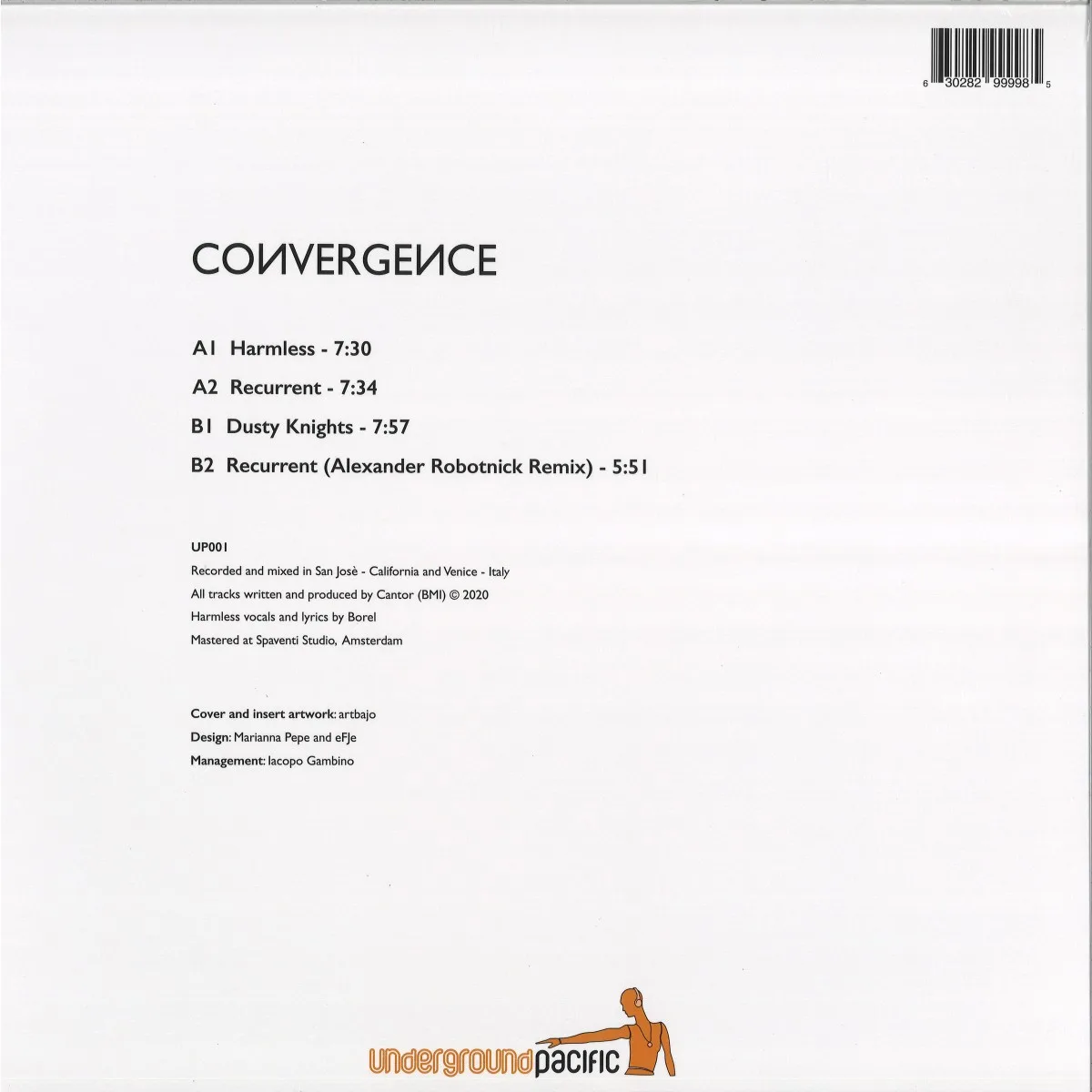 Back cover — Cantor — CONVERGENCE EP