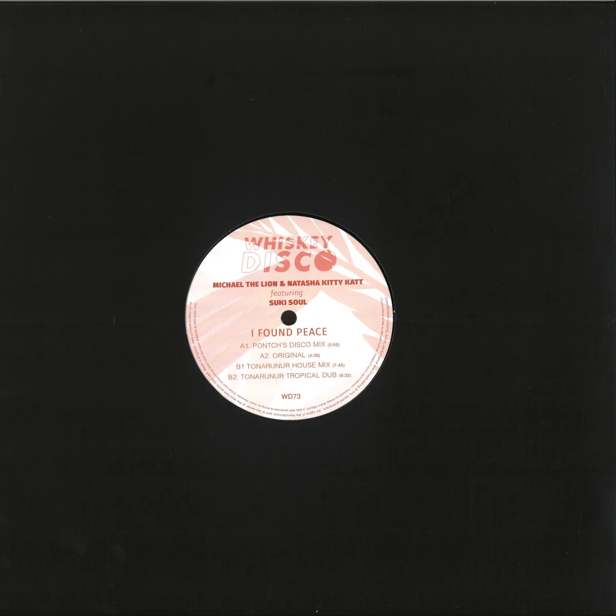 Back cover — Michael The Lion/Natasha Kitty Katt Featuring Suki Soul — I Found Peace