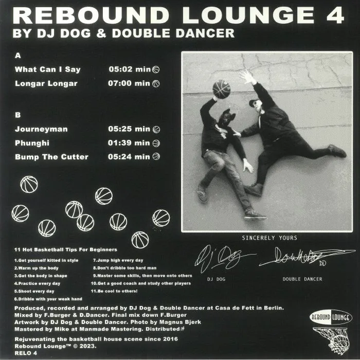 Back cover — DJ DOG / DOUBLE DANCER — Rebound Lounge 4