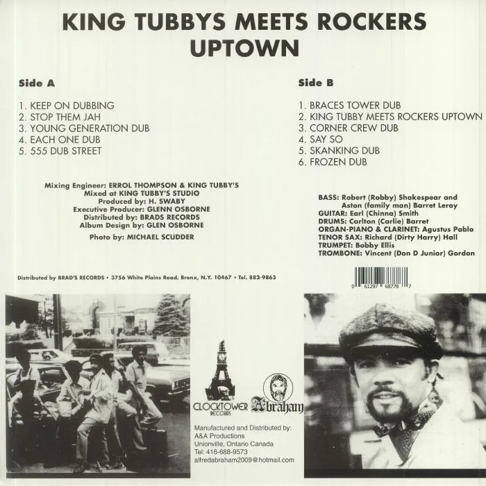 Обратная сторона обложки — AUGUSTUS PABLO / KING TUBBY — King Tubbys Meets Rockers Uptown