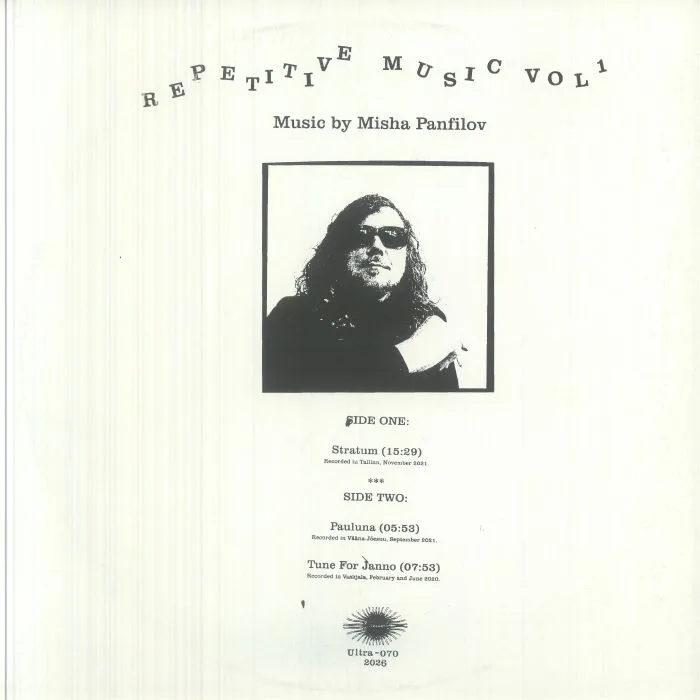 Back cover — Misha PANFILOV — Repetitive Music Vol 1