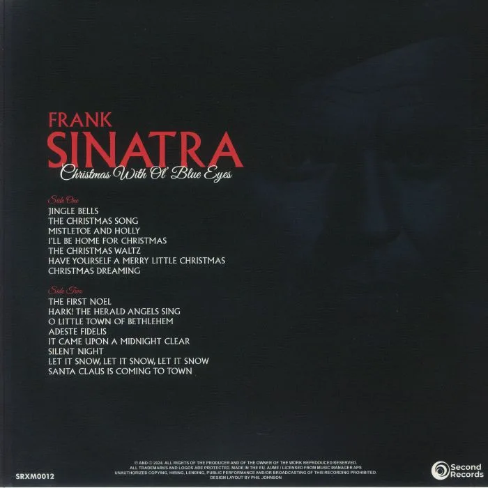 Back cover — Frank SINATRA — Christmas With Ol' Blue Eyes (reissue)