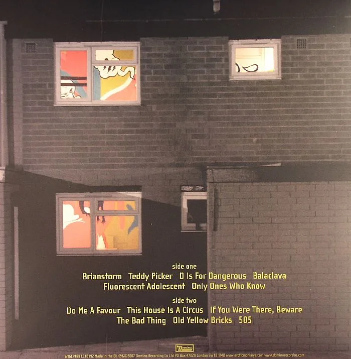 Back cover — ARCTIC MONKEYS — Favourite Worst Nightmare