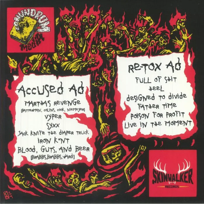 Back cover — The ACCUSED AD / RE TOX AD — La Bestia