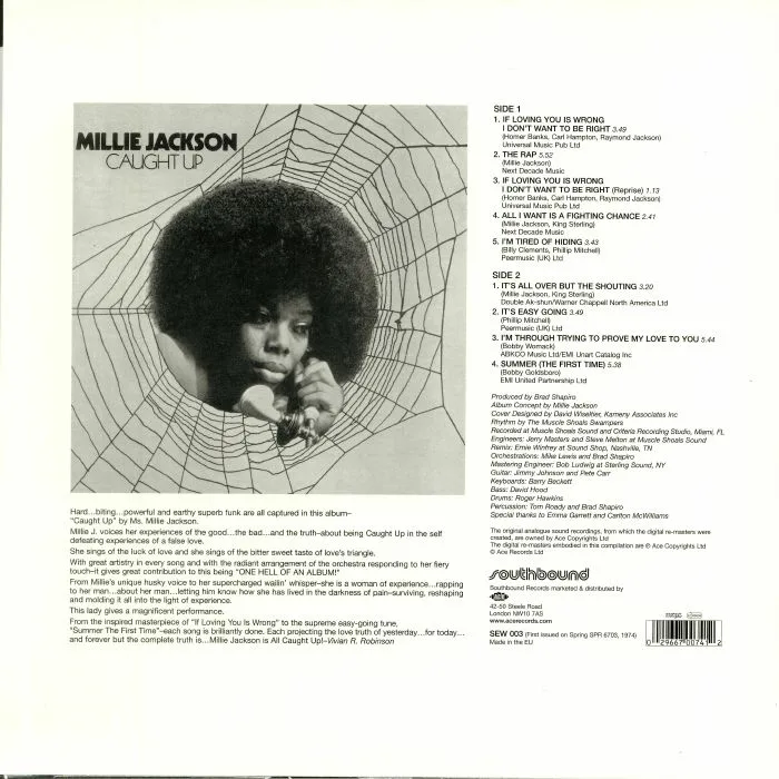 Back cover — Millie JACKSON — Caught Up