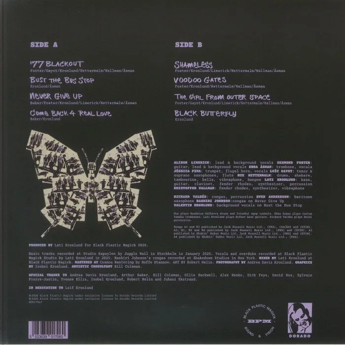 Back cover — BROOKLYN FUNK ESSENTIALS — Black Butterfly
