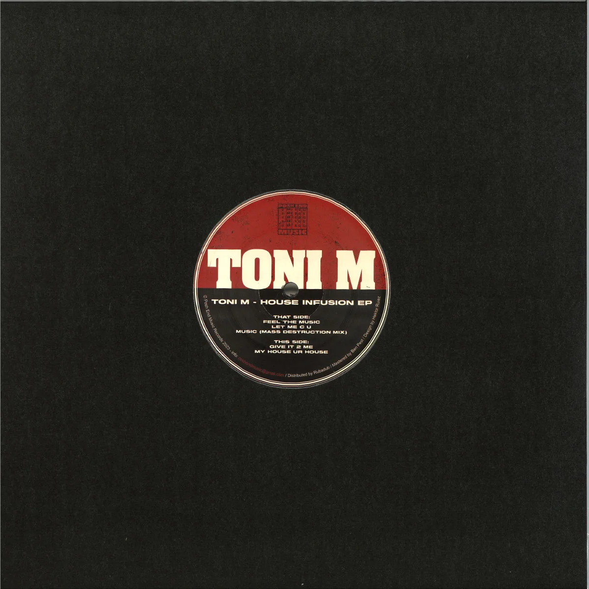 Back cover — Toni M — House Infusion EP
