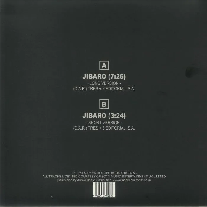 Обратная сторона обложки — ELKIN & NELSON — Jibaro (reissue) (B-STOCK)