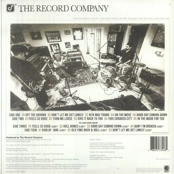 Back cover — The RECORD COMPANY — Give It Back To You (10th Anniversary Deluxe Edition)