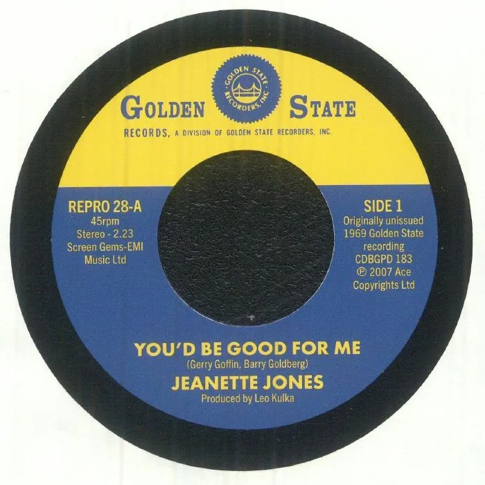 Front cover — Jeanette JONES — You'd Be Good For Me