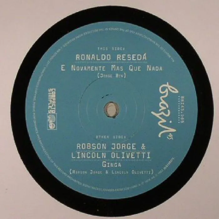 Лицевая сторона обложки — Ronaldo RESEDA / ROBSON JORGE / LINCOLN OLIVETTI — E Novamente Mas Que Nada