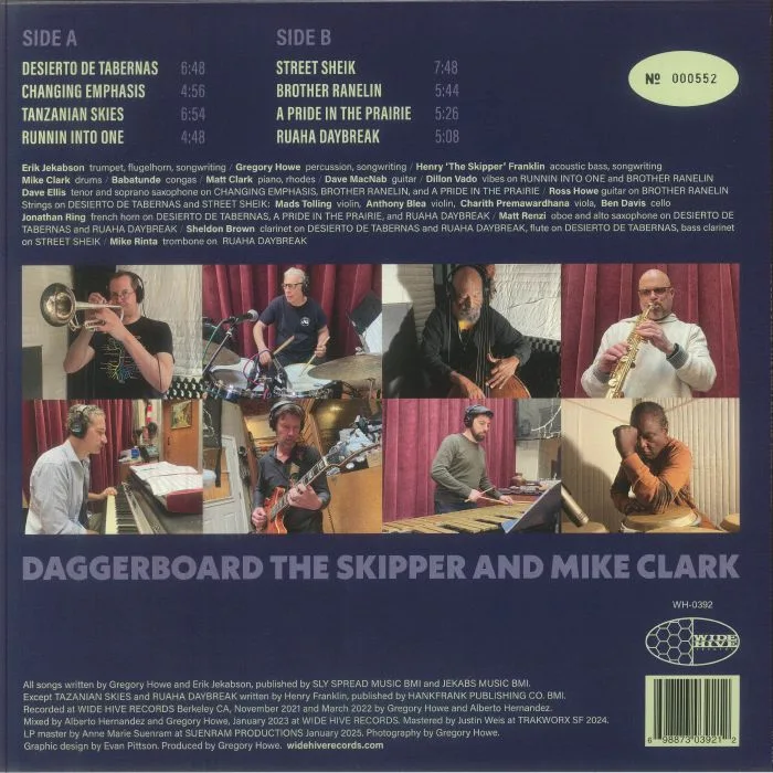 Обратная сторона обложки — DAGGERBOARD / THE SKIPPER / MIKE CLARK — Daggerboard The Skipper & Mike Clark