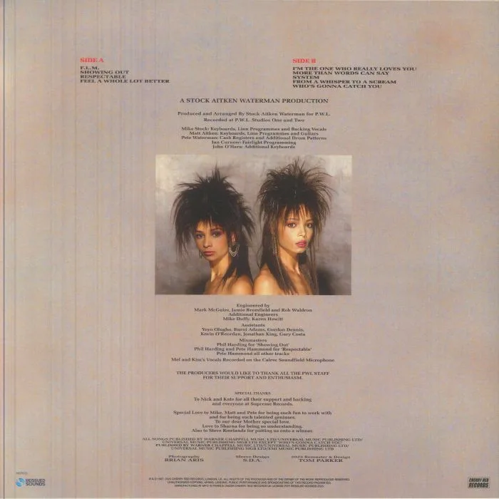 Back cover — MEL & KIM — FLM (reissue)
