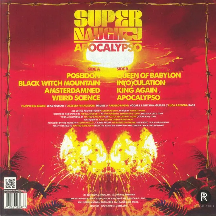 Back cover — SUPERNAUGHTY — Apocalypso