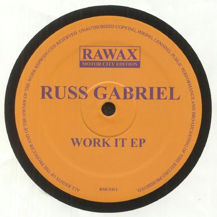 Front cover — Russ GABRIEL — Work It EP