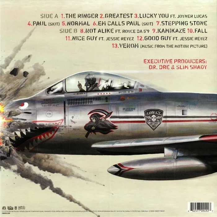 Back cover — EMINEM — Kamikaze