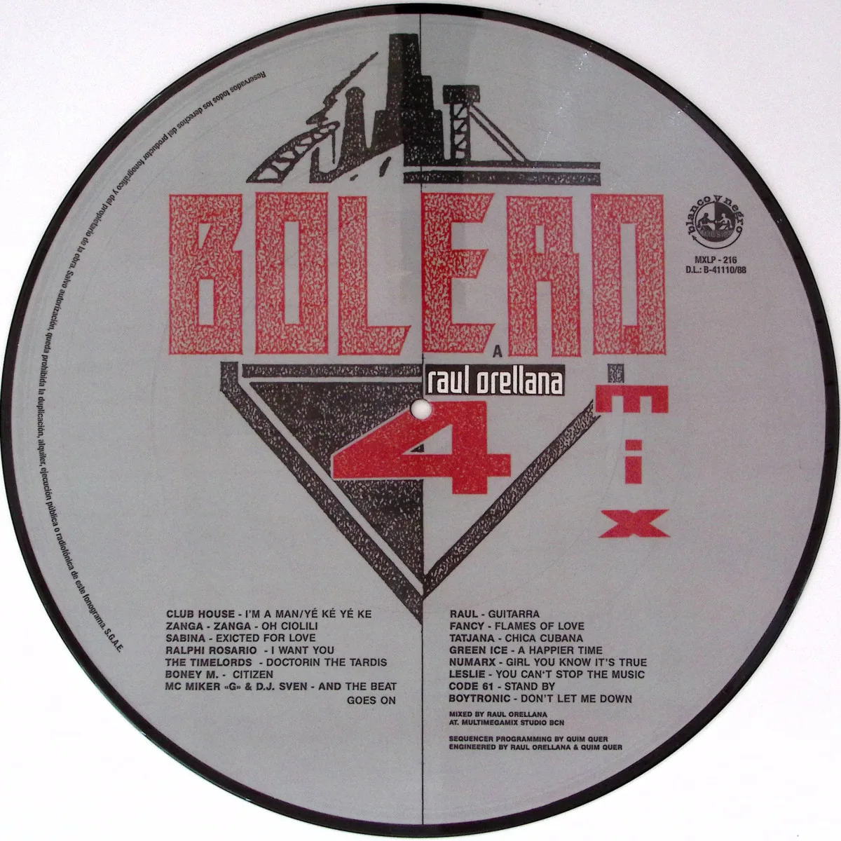 Обратная сторона обложки — Various — Bolero Mix 4