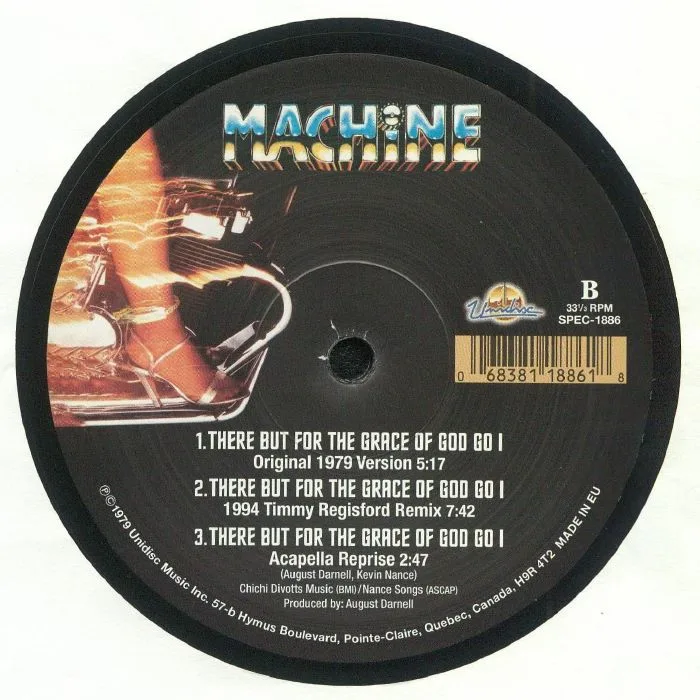 Back cover — MACHINE — There But For The Grace Of God Go I
