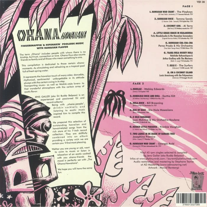 Обратная сторона обложки — VARIOUS — Ohana Hawaiiana