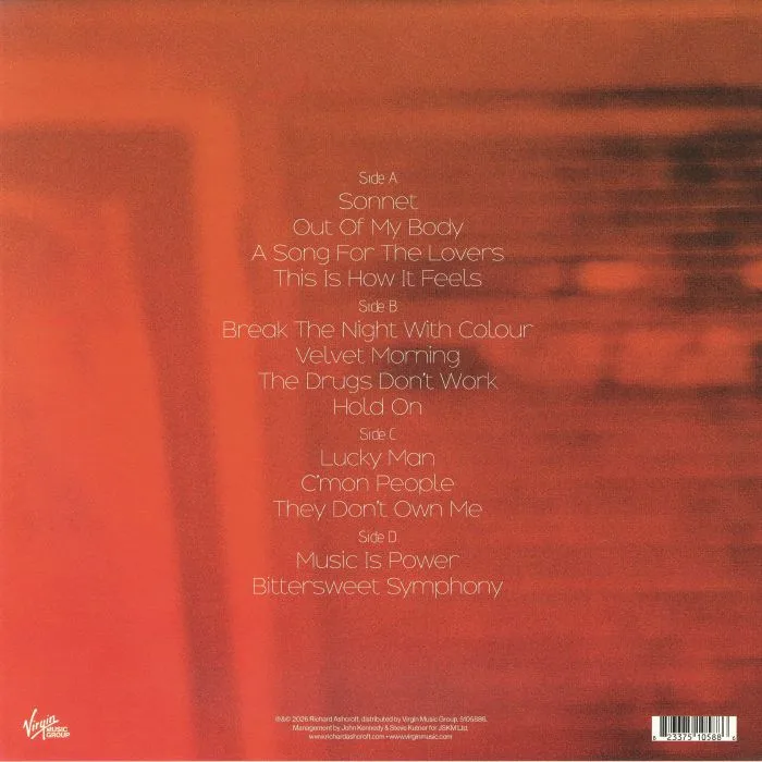 Back cover — Richard ASHCROFT — Richard Ashcroft Live Vol 1