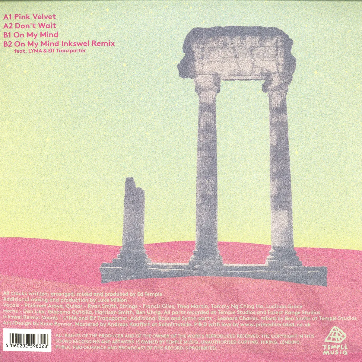 Back cover — Ed Temple — Pink Velvet