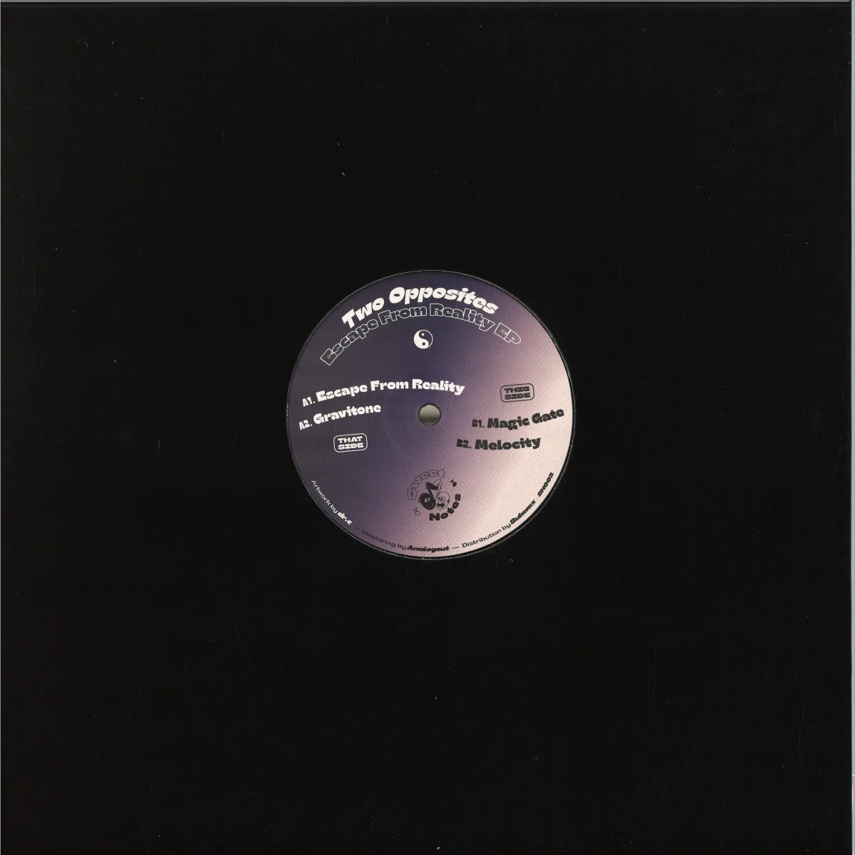 Back cover — Two Opposites — Escape From Reality EP