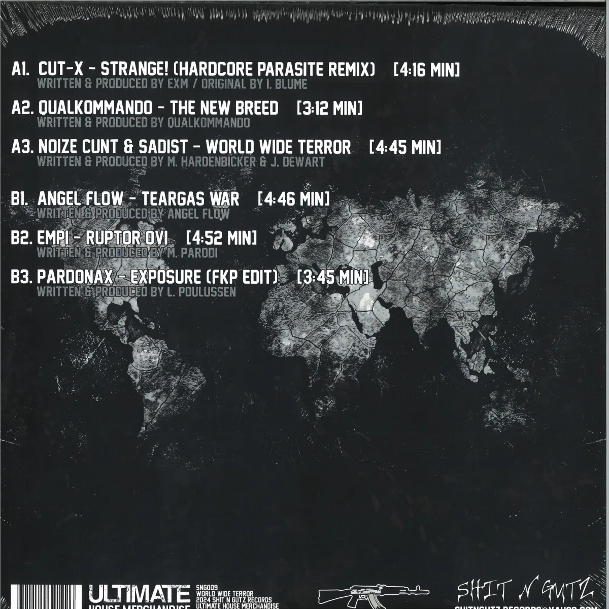 Back cover — Various — World Wide Terror