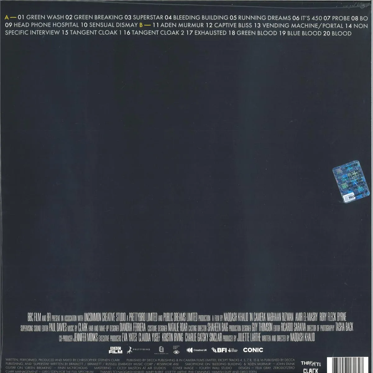 Back cover — Clark — In Camera (2x12")