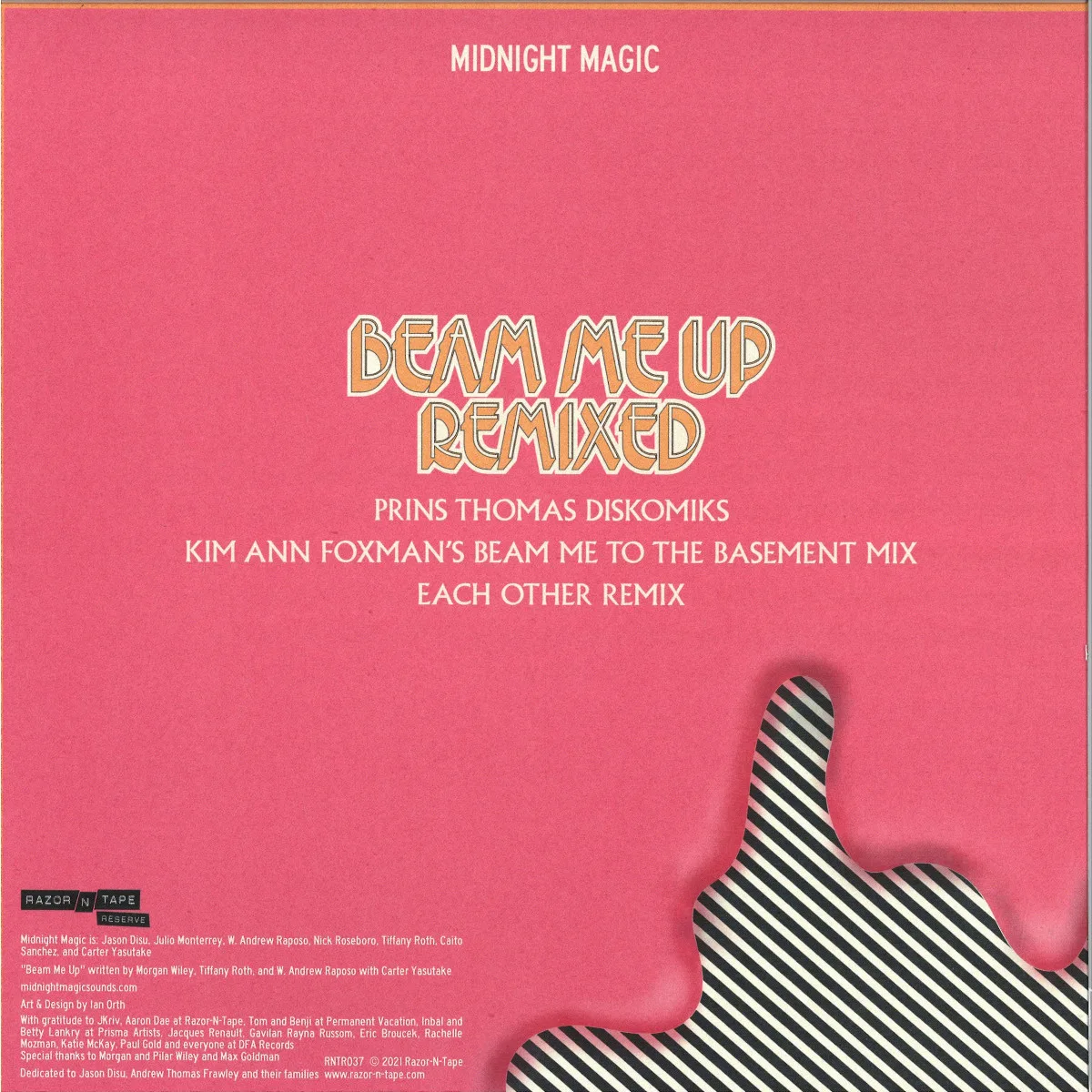 Back cover — Midnight Magic — Beam Me Up Remixed