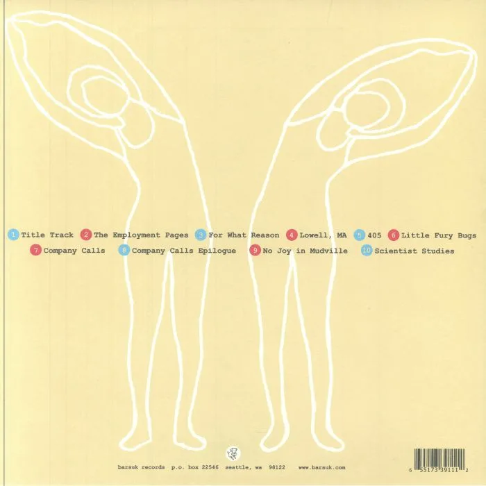 Back cover — DEATH CAB FOR CUTIE — We Have The Facts & We're Voting Yes