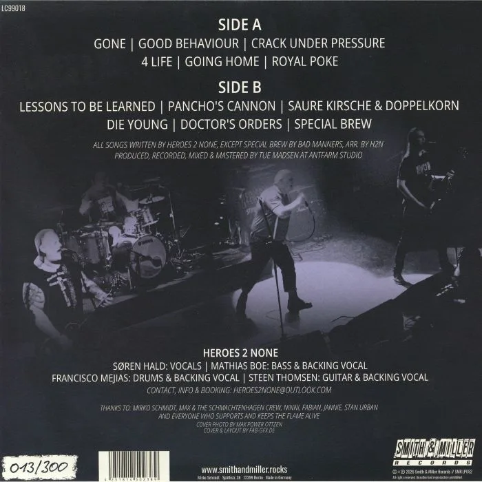 Back cover — HEROES 2 NONE — A Waste Of Time & Money