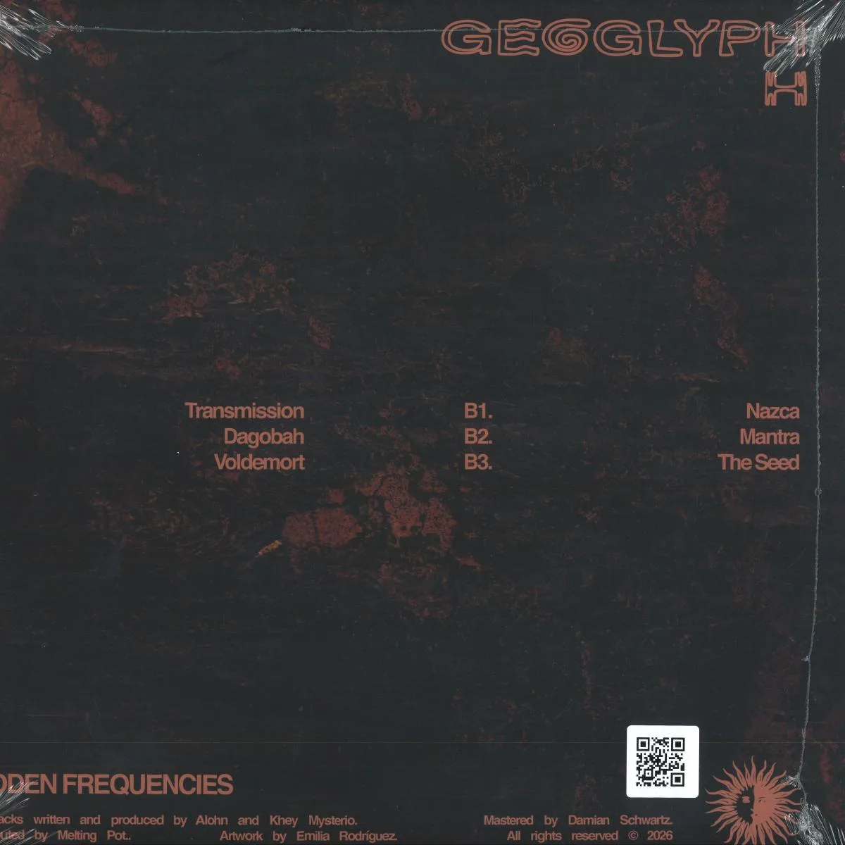 Обратная сторона обложки — Geoglyph — Hidden Frequencies