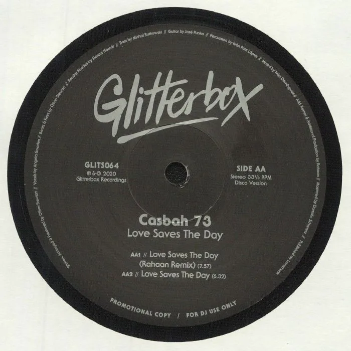 Back cover — CASBAH 73 — Love Saves The Day