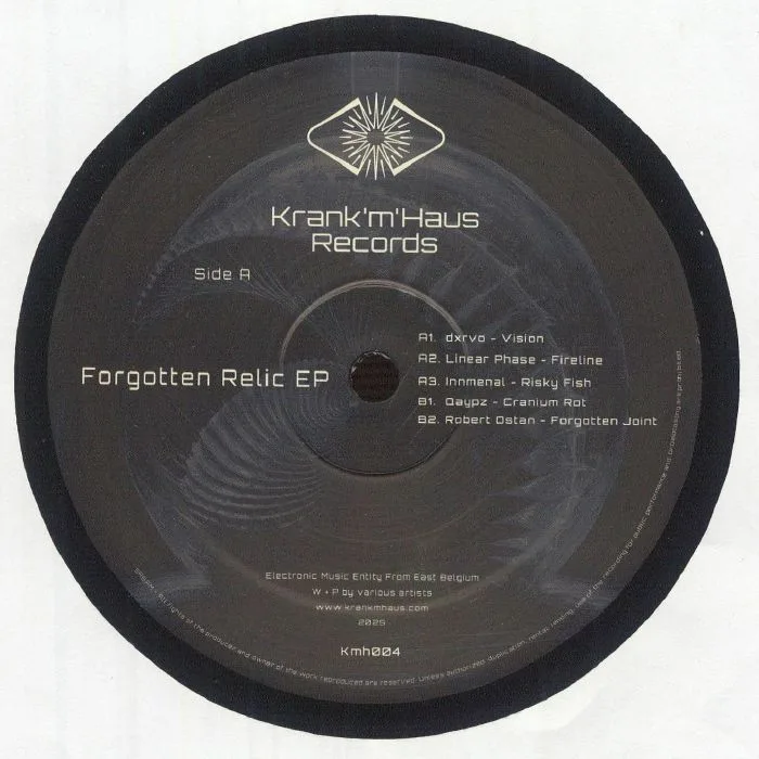 Front cover — DXRVO / LINEAR PHASE / INNMENAL / QAYPZ / ROBERT OSTAN — Forgotten Relic EP