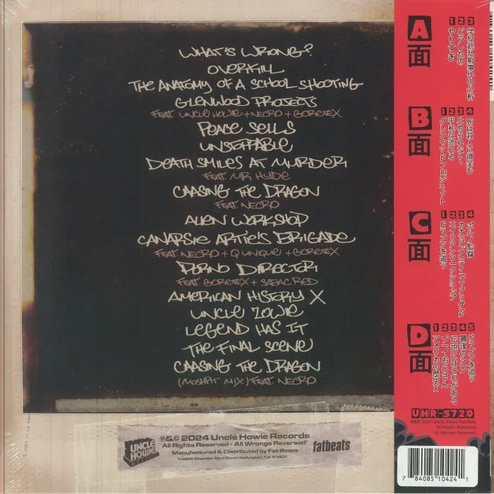 Back cover — ILL BILL — What's Wrong With Bill? (20th Anniversary Alternate Cover Edition)