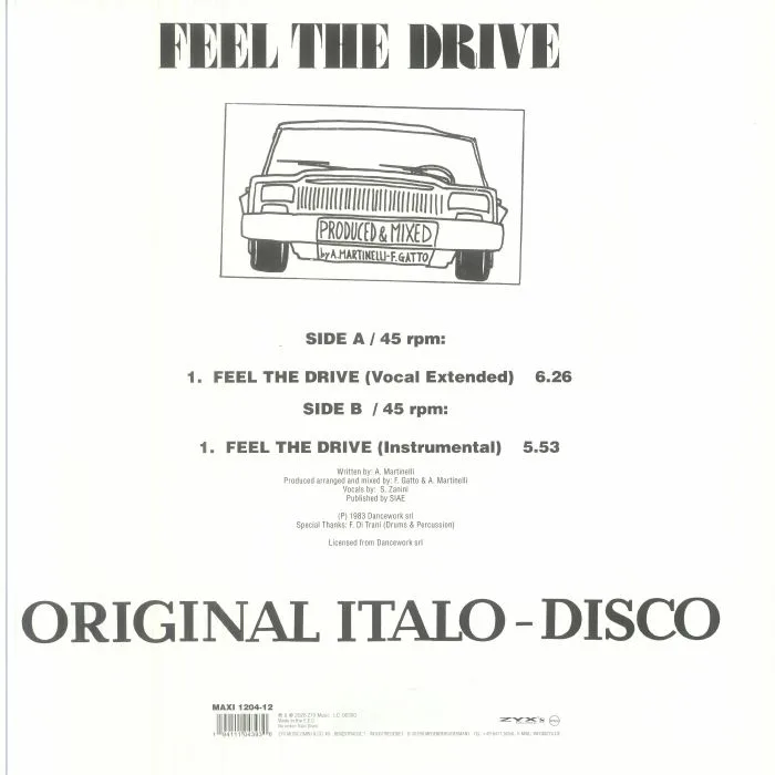 Обратная сторона обложки — Doctor's Cat — Feel The Drive