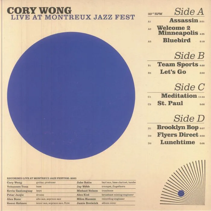 Обратная сторона обложки — Cory WONG — Live At Montreux Jazz Fest