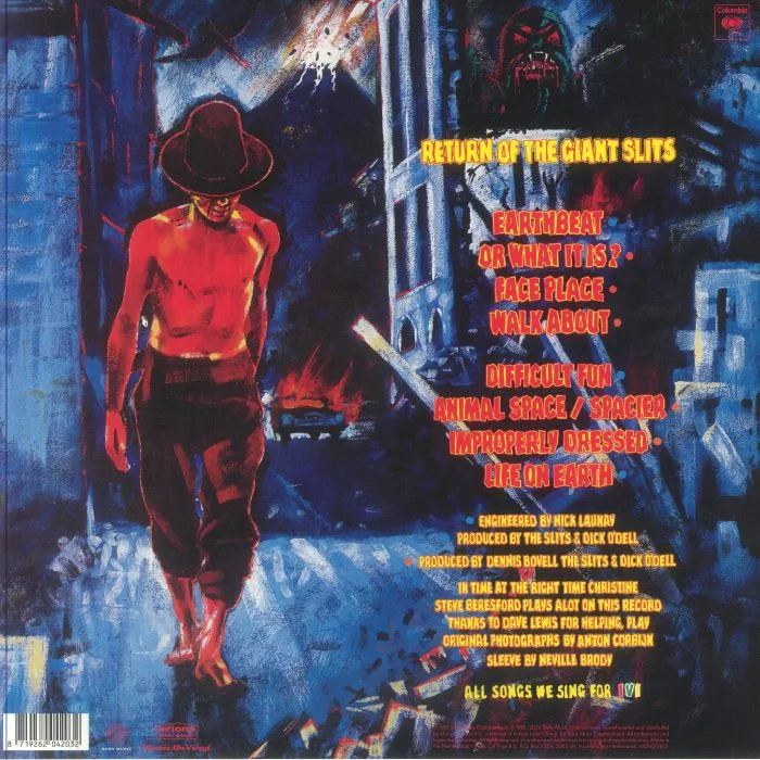 Back cover — The SLITS — Return Of The Giant Slits (reissue)