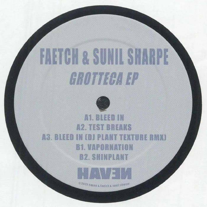 Обратная сторона обложки — Sunil SHARPE / FAETCH — Grotteca EP