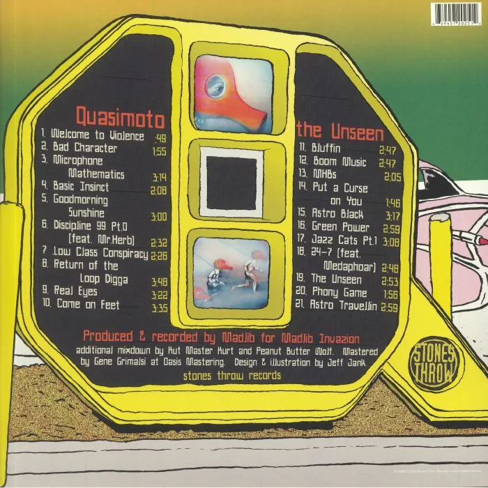 Back cover — QUASIMOTO — The Unseen