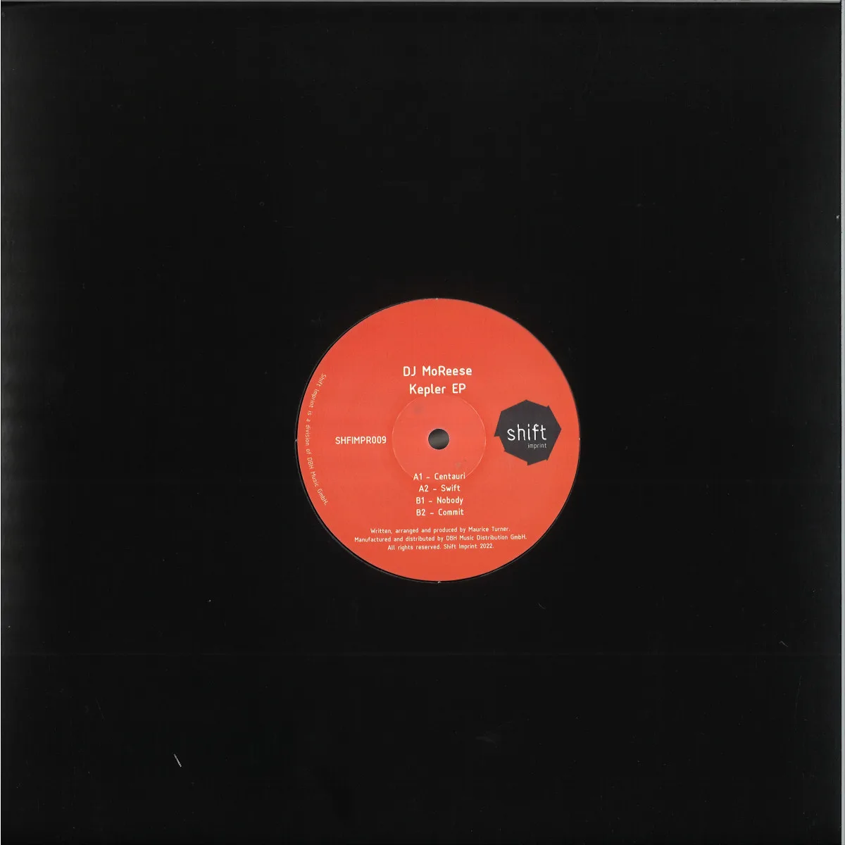 Back cover — Dj Moreese — Kepler EP
