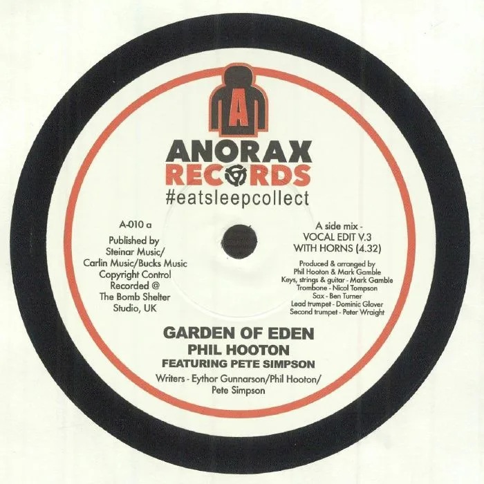 Front cover — Phil HOOTON feat PETE SIMPSON — Garden Of Eden