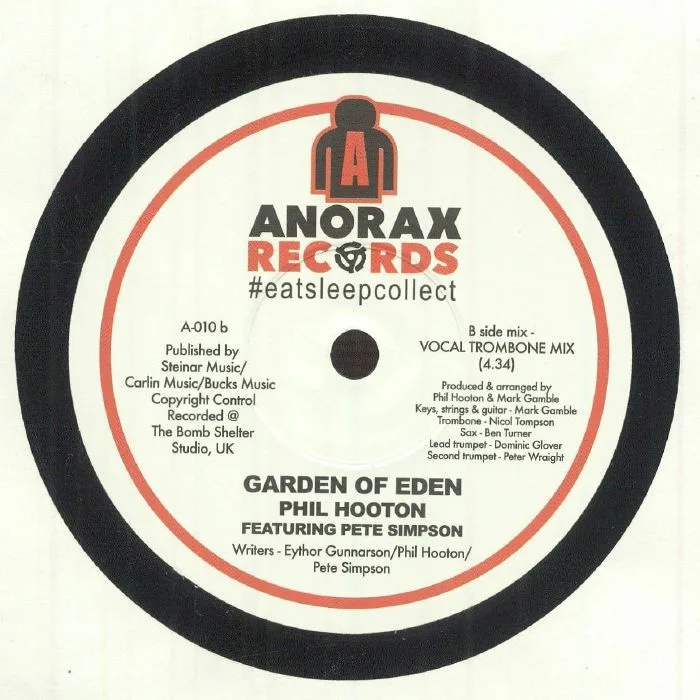 Back cover — Phil HOOTON feat PETE SIMPSON — Garden Of Eden