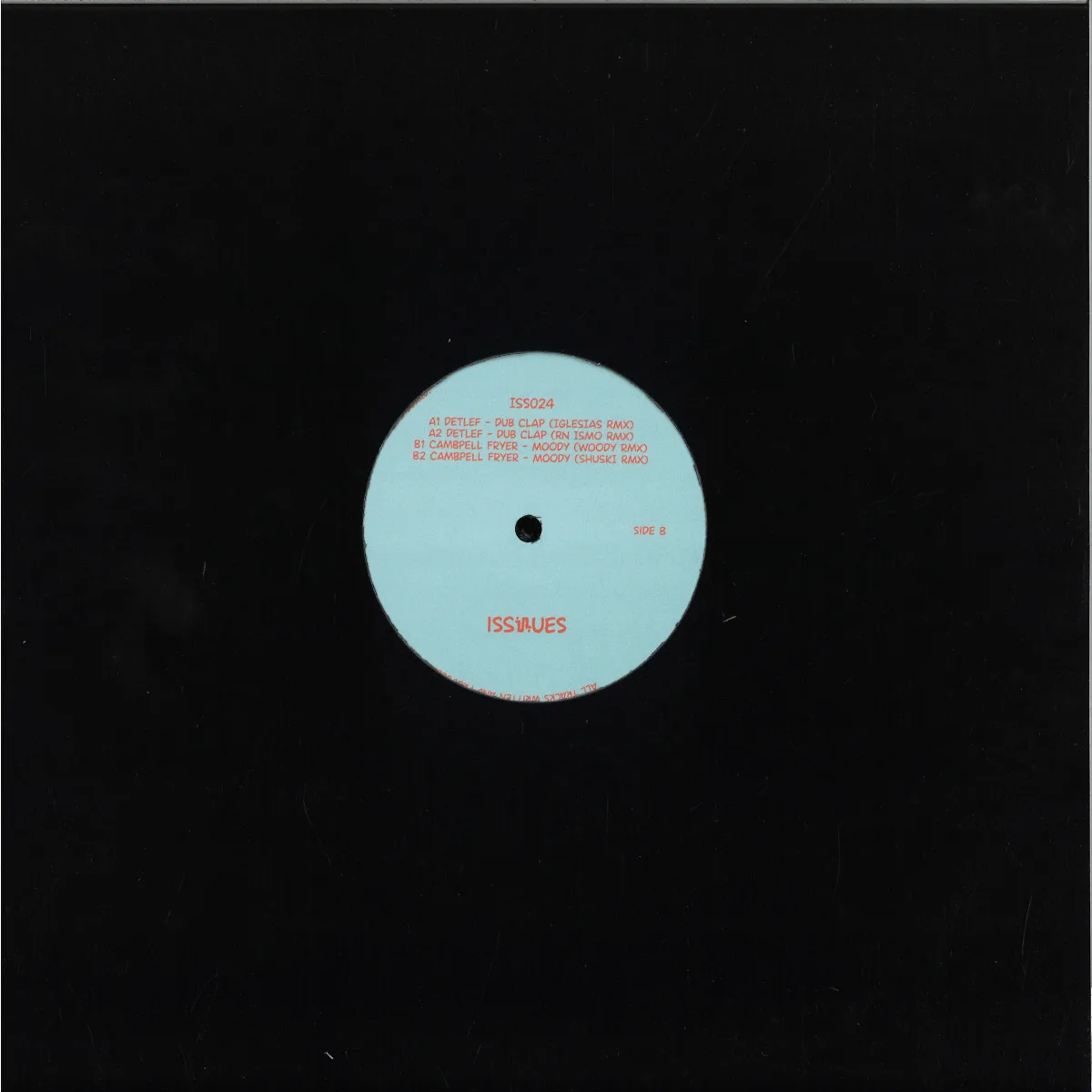 Back cover — Detlef/Cambpell Fryer — Dub Clap / Moody (The Remixes)