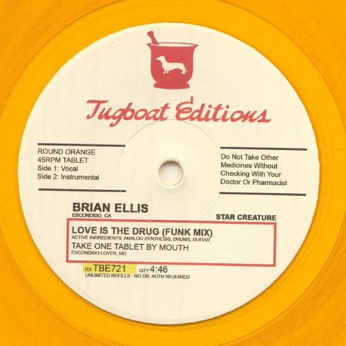 Лицевая сторона обложки — Brian ELLIS — Love Is The Drug