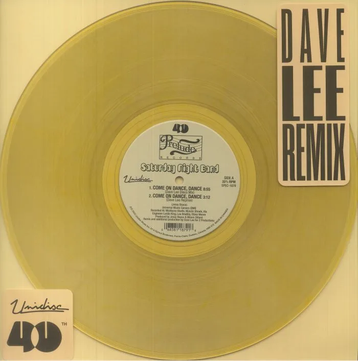 Front cover — SATURDAY NIGHT BAND — Come On Dance Dance